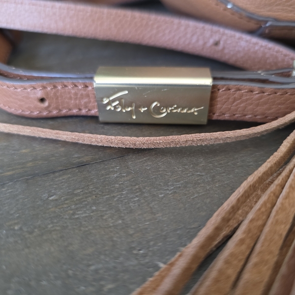 Foley & Corinna Sarabi Saddle Bag In Honey Brown Leather With Tassels - Picture 2 of 10